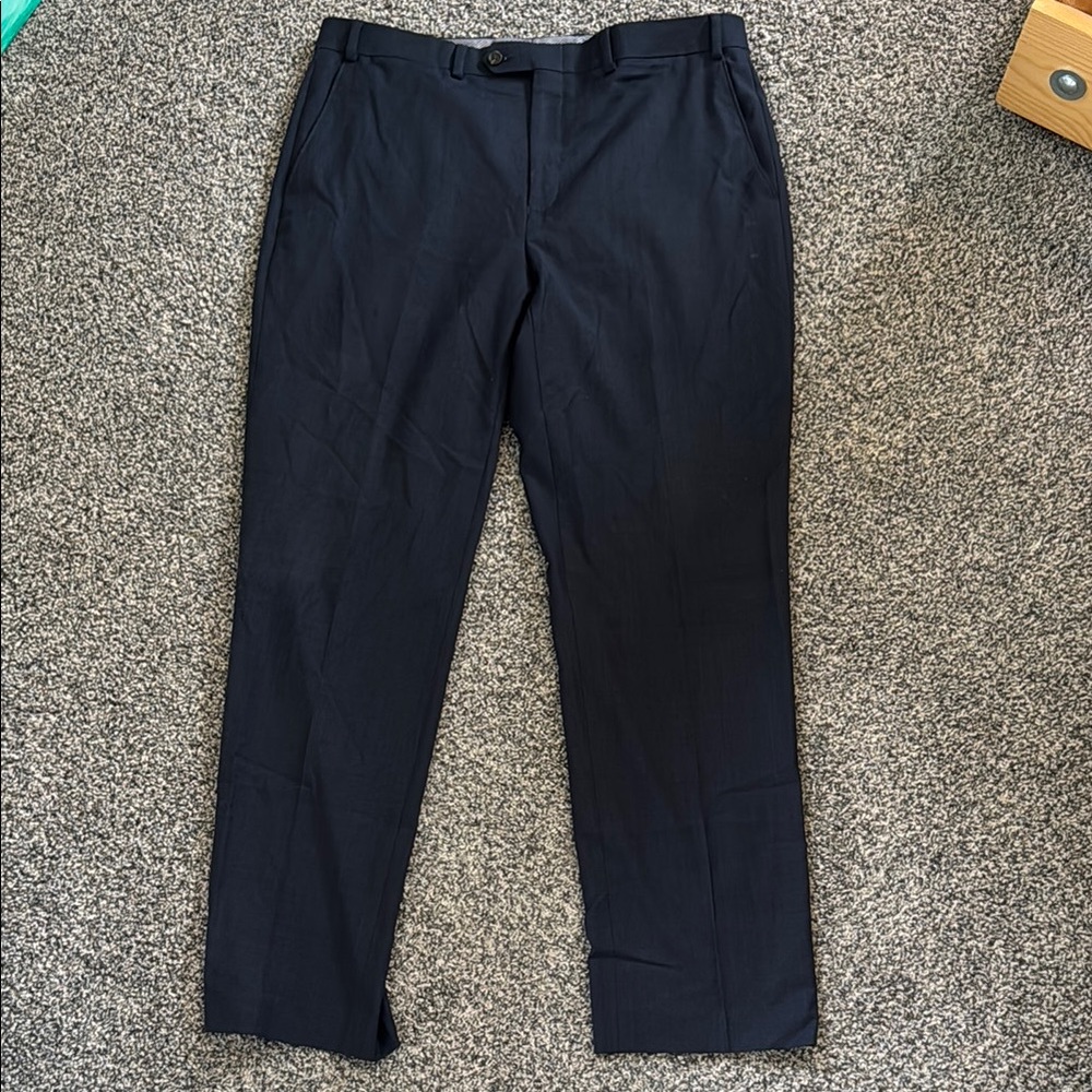 Chaps Men's Dark Blue Formal Trousers